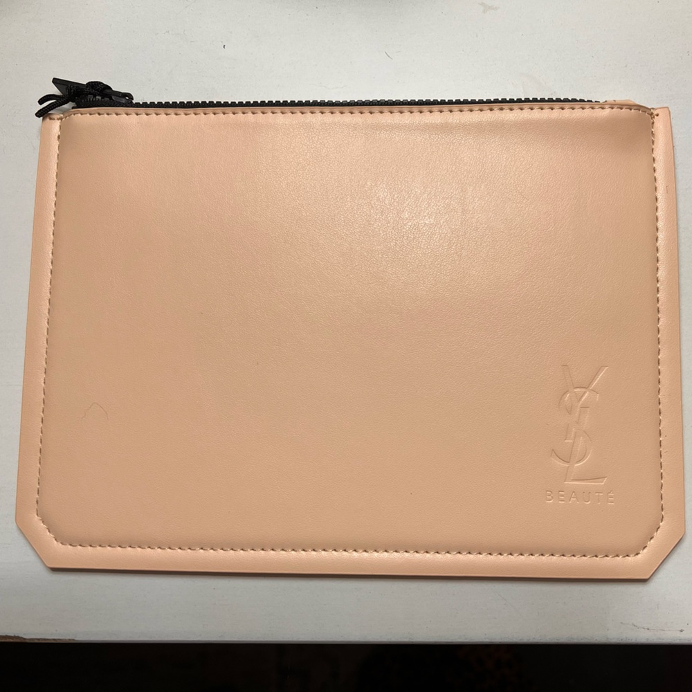Yves Saint Laurent Beauty Light Peach Leather Pouch